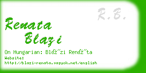 renata blazi business card